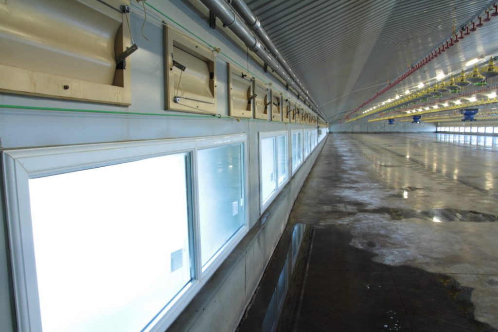 uPVC windows for poultry houses