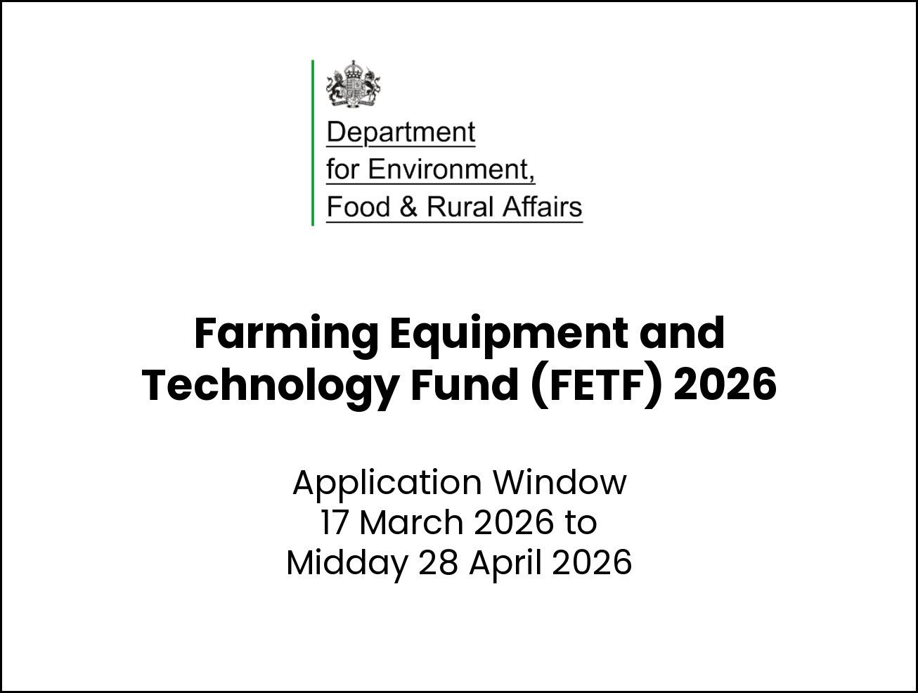 FETF Grant Funding Available