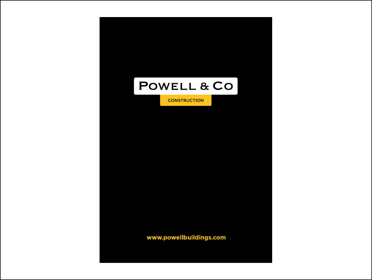 Powell & Co Construction Brochure